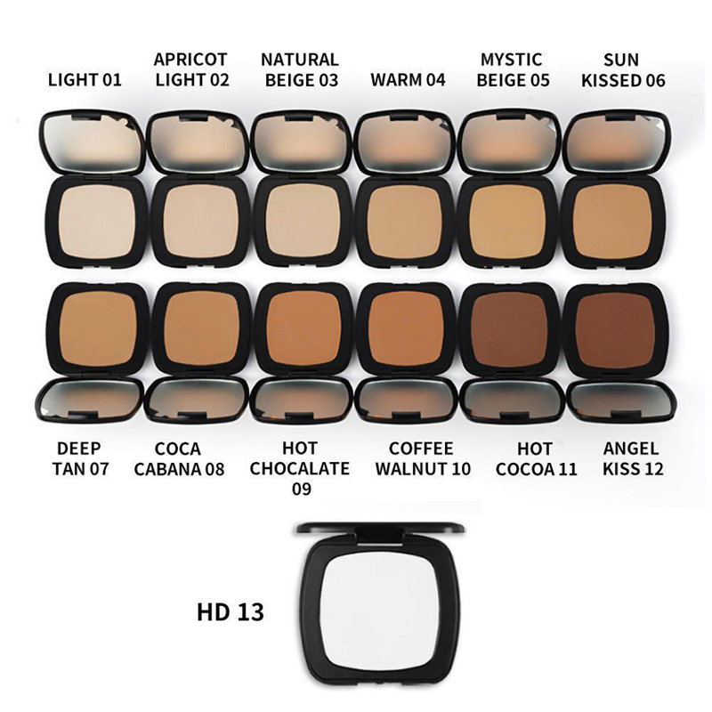 Best Makeup 13 Color Face Pressed Powder Foundation i puder do każdej skóry