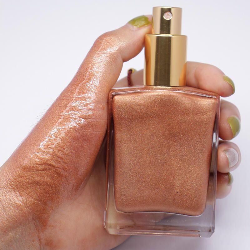 Wysokiej jakości rozświetlacz Bronze Body Shimmer Oil Cosmetics Makeup Liquid Highlighter