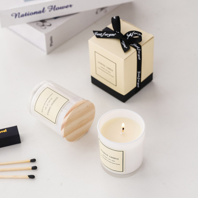 150g Romantyczne okrągłe świece urodzinowe z wosku sojowego Luksusowe ręcznie robione wegańskie świece zapachowe Zestaw podarunkowy